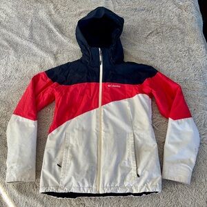 Columbia Women’s Black, Red, and White Snow Jacket